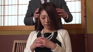 JavHD: Miki Aimoto in tight stockings cunnilingus in office