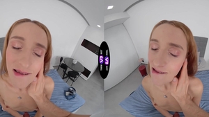 TMWVR Network: Flat boyfriend dick sucking on the couch