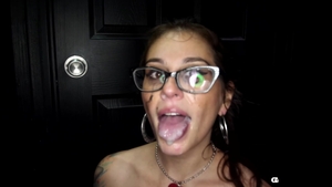 Gloryhole Secrets: Angel Smalls Swallows Every Last Drop